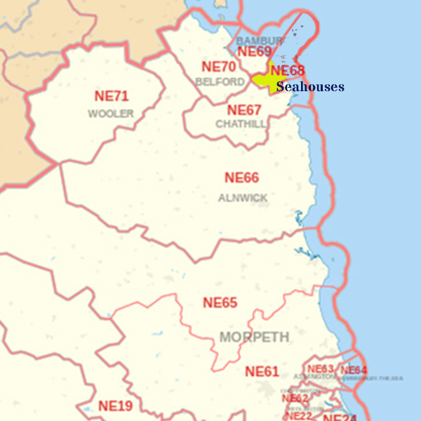 NE68 Map, ​​​​​​​​​​​​​​​​​​​​​​Kelso​ skip hire